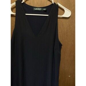 Lauren by Ralph Lauren sleeveless top size medium Navy Blue